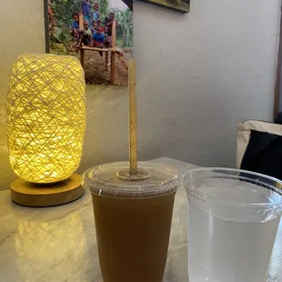 Water &amp; Green Dragon lemonade