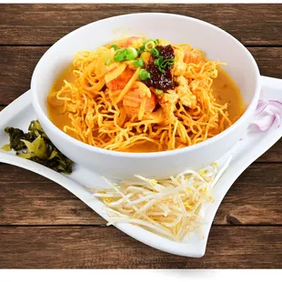 a bowl of noodles