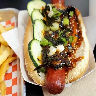 The Gang Nam gourmet hotdog