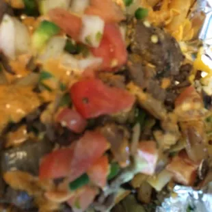 Carne asada fries