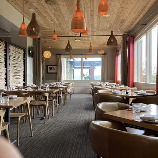 Interior seating area, on side