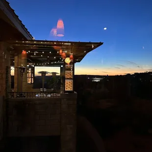 outside