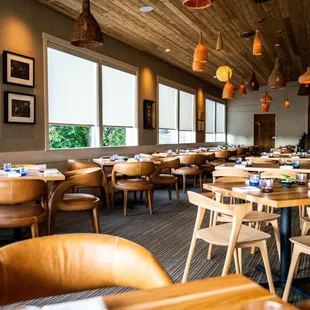 interior, sushi and sashimi