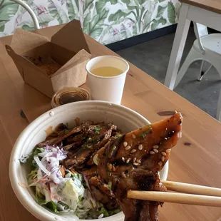 Bulgogi pork. Sweet &amp; spicy!