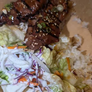 Beef bulgogi bowl
