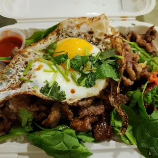 Bulgogi mix rice steak