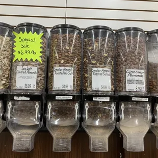 a variety of food items