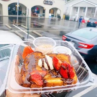 Strawberry mocha French toast