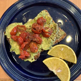 Close-up of avocado toast