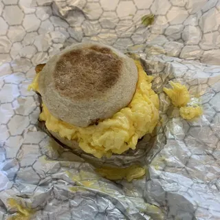 Egg, Meat and Cheese Breakfast Sandwich