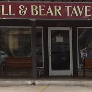 the front of the building