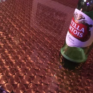Cool penny table in the back