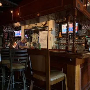 a man sitting at a bar