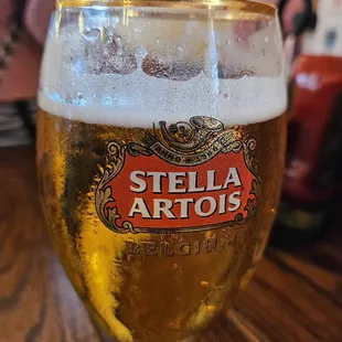 a glass of beer
