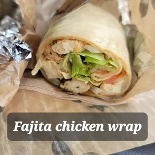 Fajita chicken wrap