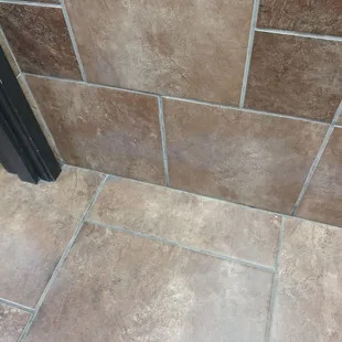SUPER clean bathroom floors!