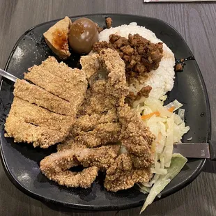 Fried Pork Chop Rice