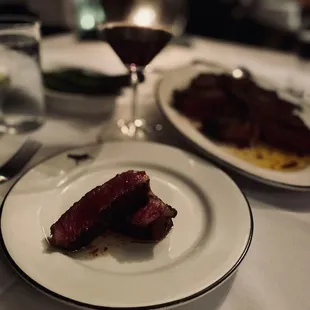 Porterhouse and wine