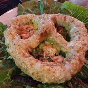 Crab pretzel