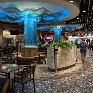 Inside Food Court Dining Area