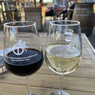 Enjoying wine on the patio