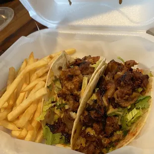 Spicy Pork Korean Tacos