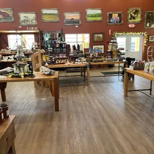 the inside of the store