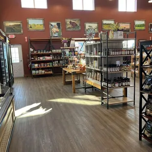 the inside of a store