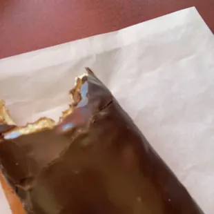 Donut. Half I mean 3/4? No 6/7 donut left