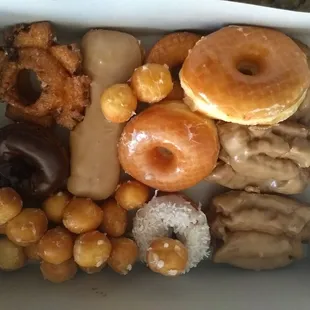 9 dollar/dozen for fresh yummy donuts!