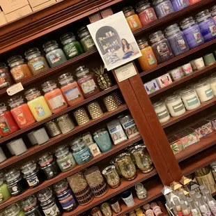 Large candle section