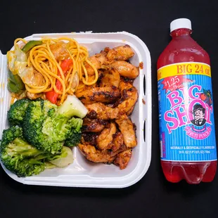 a meal in a plastic container