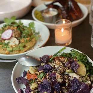Our three dishes tonight