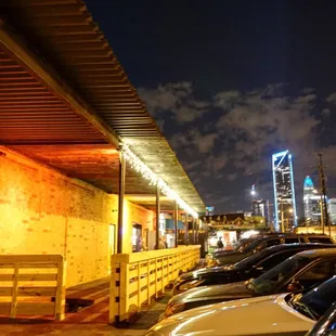 Patio and parking