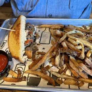 Philly steak and cheese