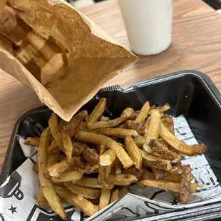 Soggy water/oil logged fries