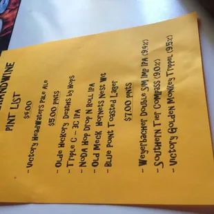 The list this week!