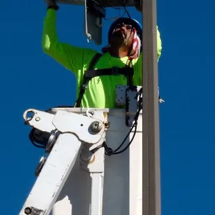 Installation of LED outdoor light