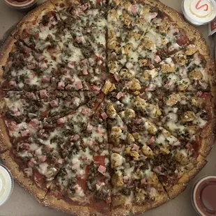 Meatzzzzaaa pizza!! The best!! Thank you Kristin for always going above &amp; beyond to accommodate us! God bless!