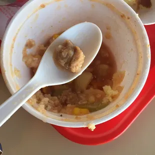 The only piece of beef in the entire beef stew.