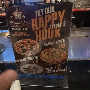 menu, pizza
