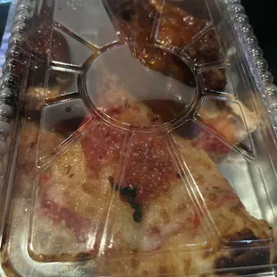 Pizza and wings to go