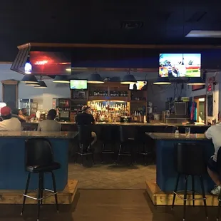 the seating area