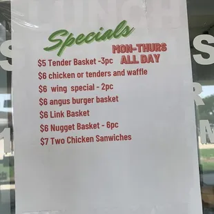 Specials