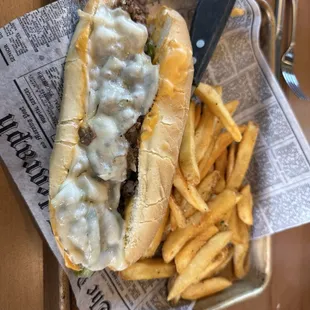 Philly Cheese Steak Sandwich