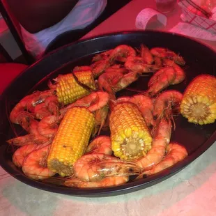 Shrimp and corn
