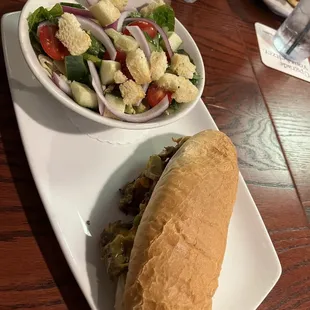 Steak N Steak And Cheese Sandwich