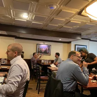 Presidents painted playing poker