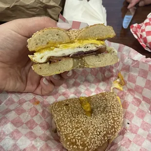Bacon Egg and Cheese Sandwich
