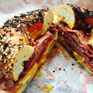 Corned Beef Egg & Cheese Sandwich